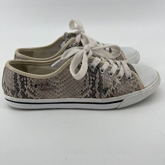 Cole Haan Women's Snake Skin Print Lace Up Sneakers Size 6 - Picture 1 of 6
